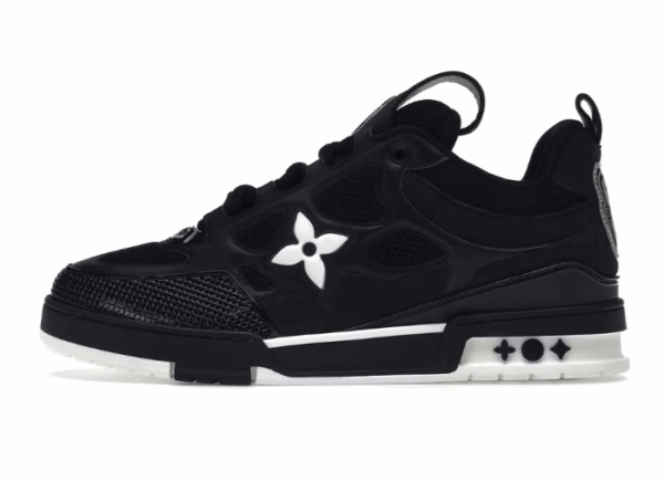 skate black white