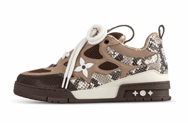skate brown snake skin
