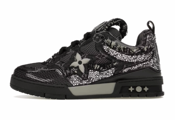skate black swarovski monogran